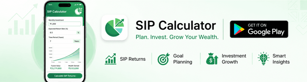 SIP Calculator app — plan your SIP, track growth, and build wealth on Google Play